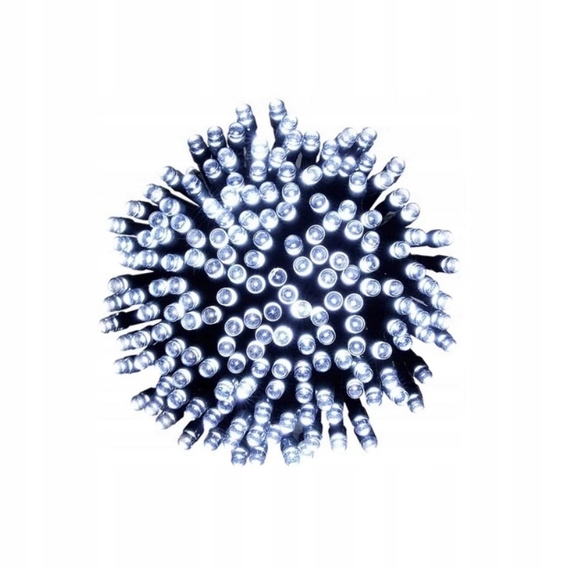 lampki dekoracyjne 500 LED z programatorem białe zimne