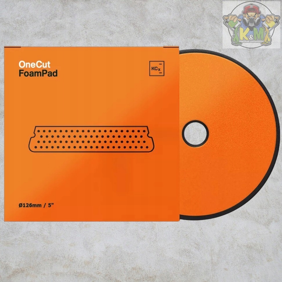 Koch Chemie One Cut Foam Pad 126 Gąbka Polerska Pomarańczowa Rzep