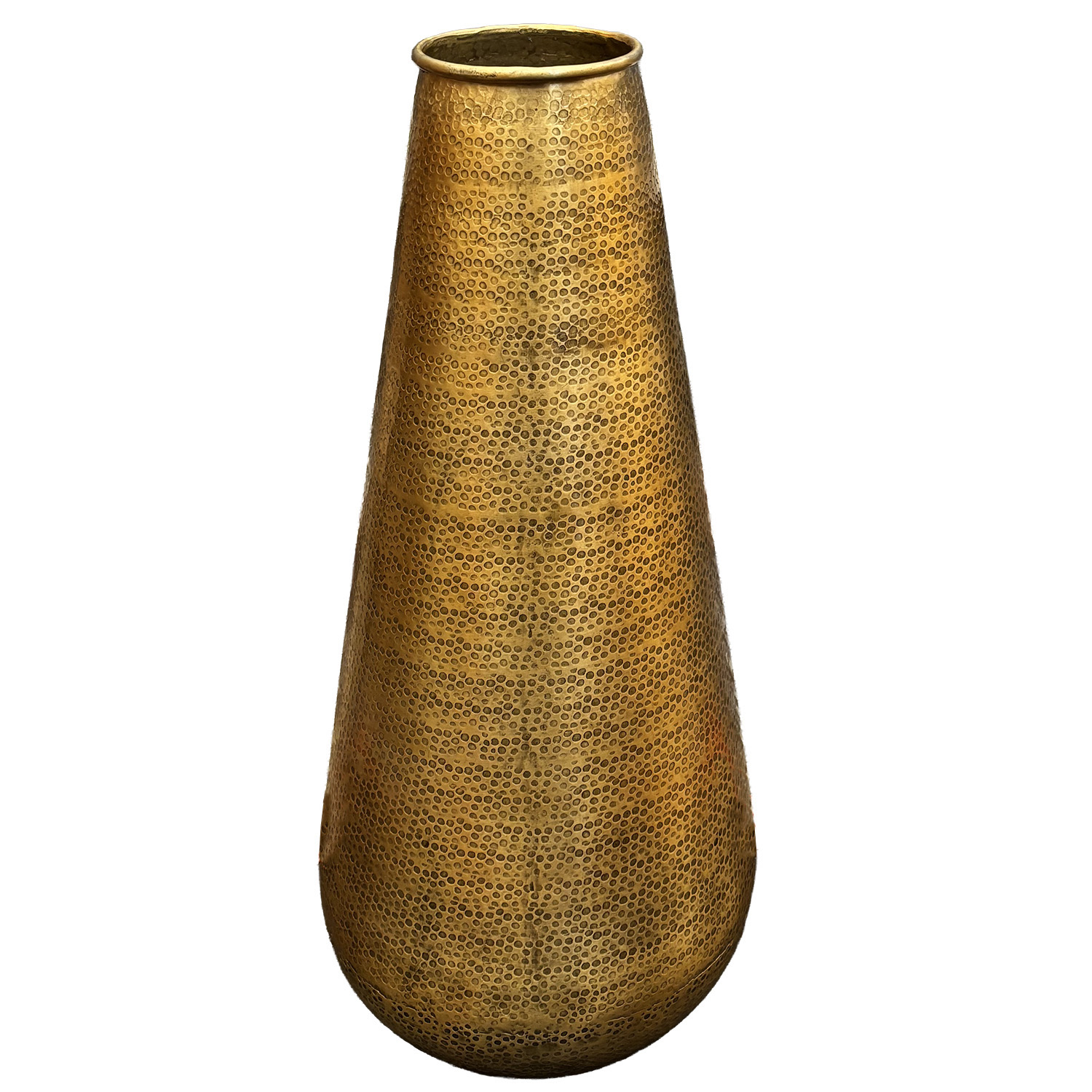 Vysoká Podlahová Váza 48 cm Zlatá Kovová Loft na větve loftová ozdoba