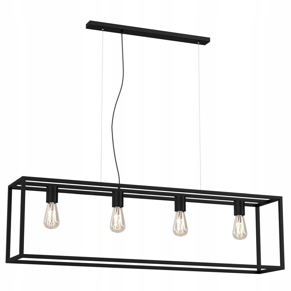 Obdĺžniková 4-bodová závesná lampa Frame 6695 Luminex