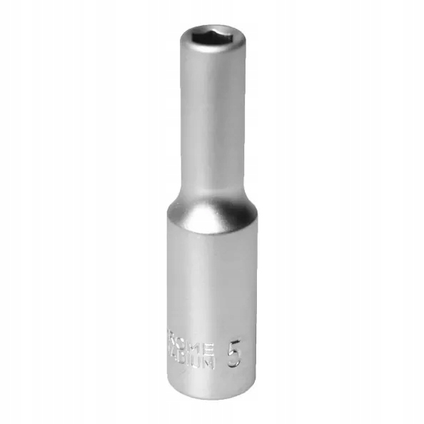 Mjw Klucz nasadowy 6-kąt 1/4 długa 5mm stal CrV do śrub i nakrętek stalowa