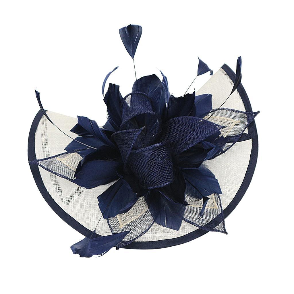Opaska do włosów Fascynator Granatowy