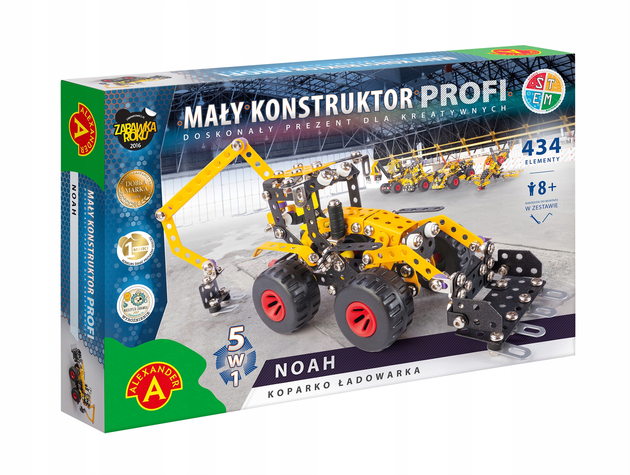 

Mały konstruktor Profi. Noah koparko ładowarka 5w1
