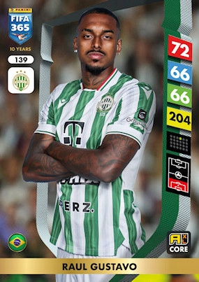 2025 Panini Adrenalyn XL Fifa 365 139 Raul Gustavo