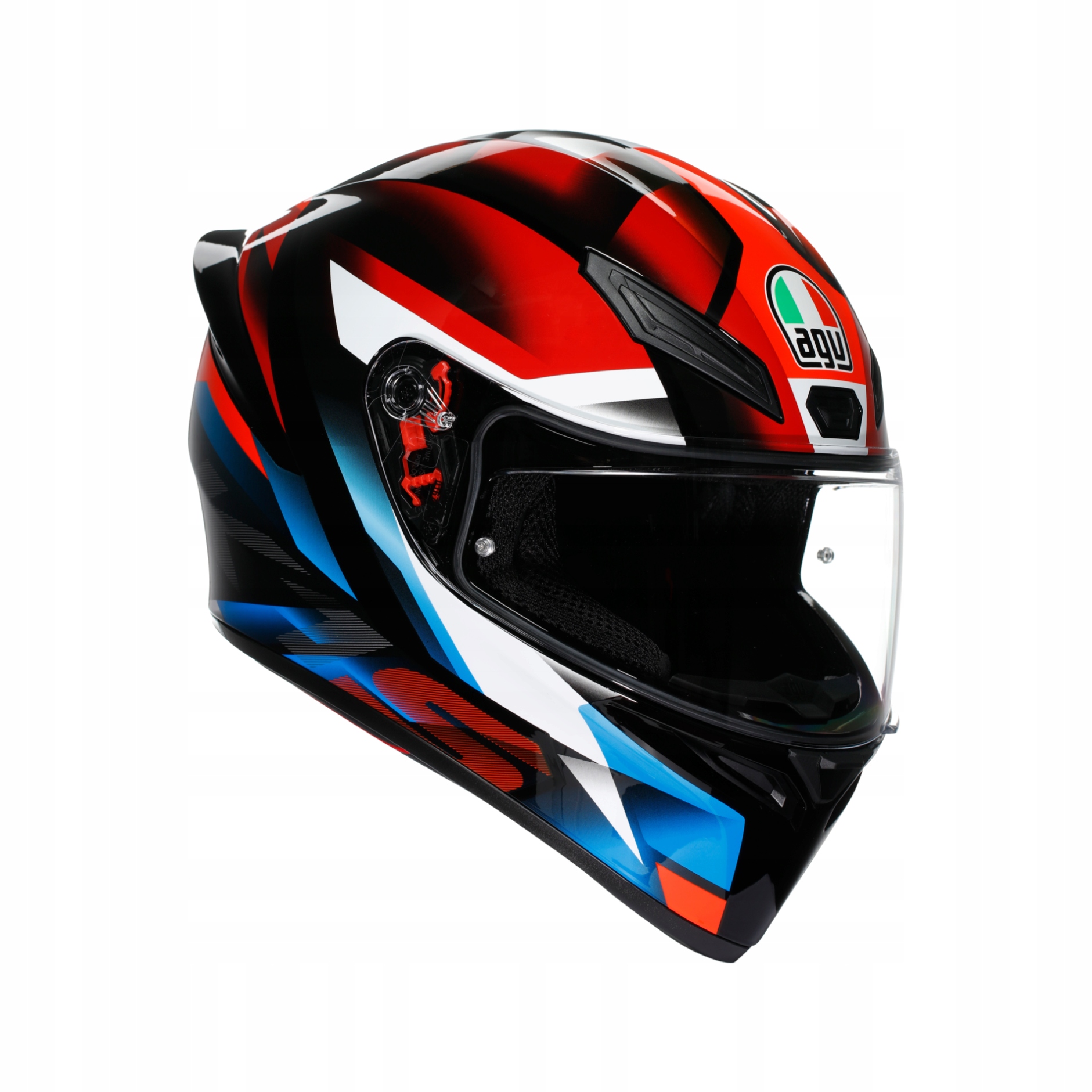 Motocyklová prilba Agv K1 S Fastlap čierna/modrá/červená S