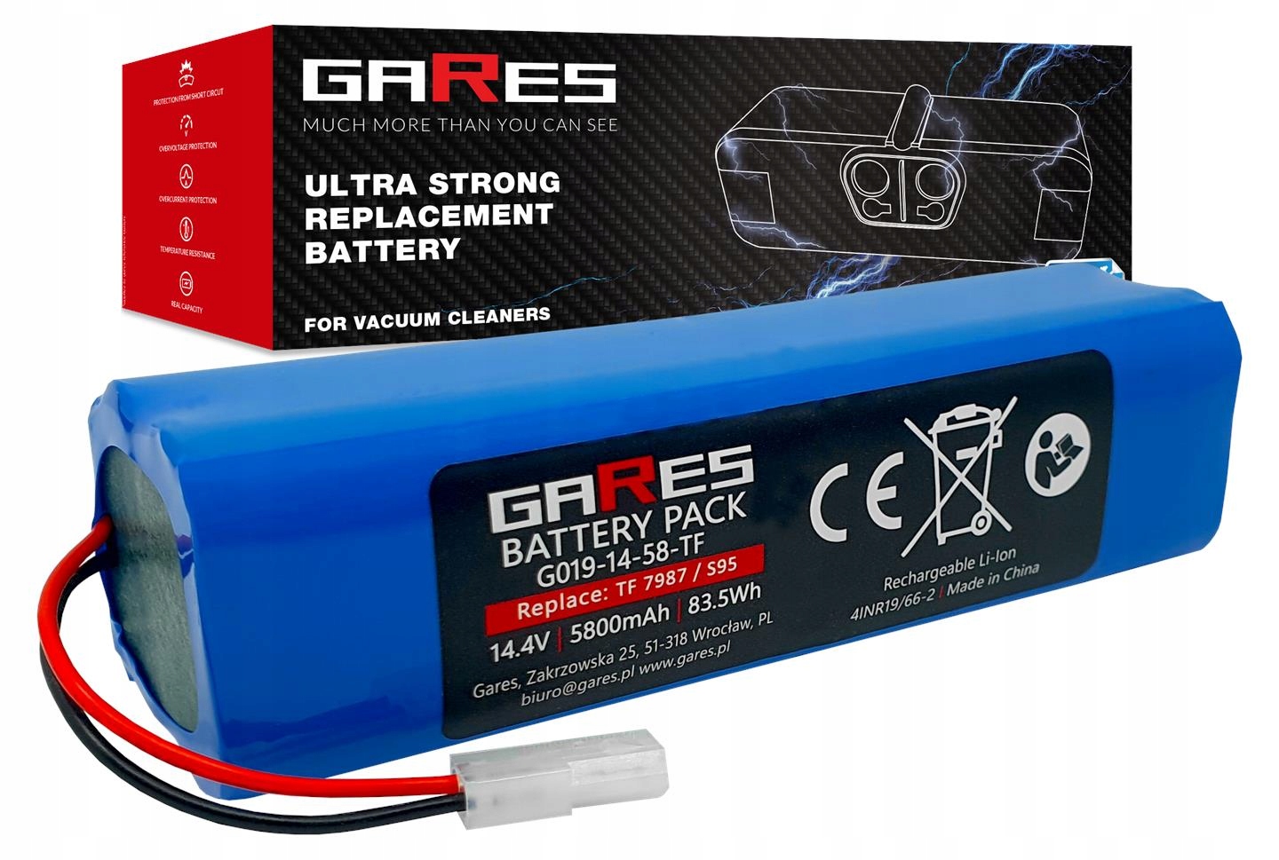 Baterie Akumulátor pro Rowenta X-Plorer Serie 95 NS0 N047-4S2P 14,4V 5,8Ah