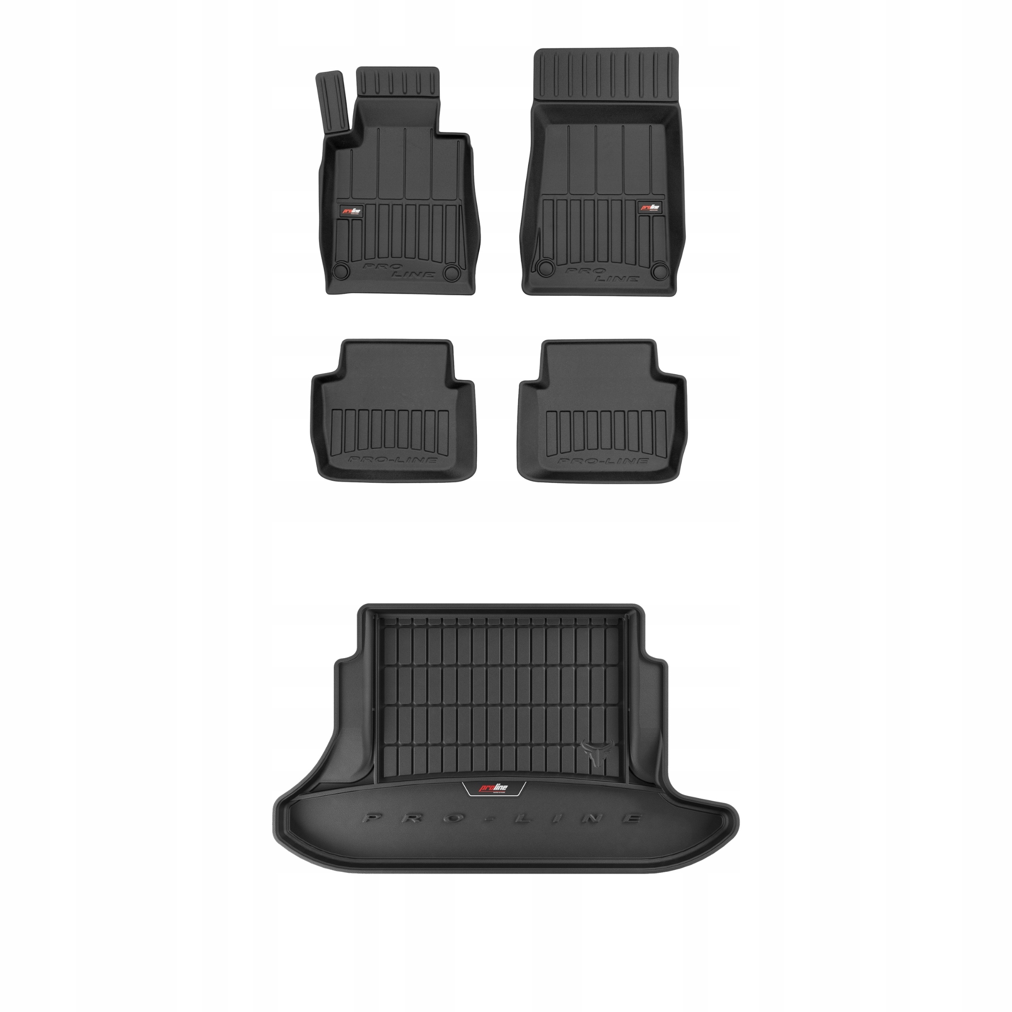 Frogum 3D Sada gumových kobercov a rohoží s logom pre Bmw 3 E46 1998-05