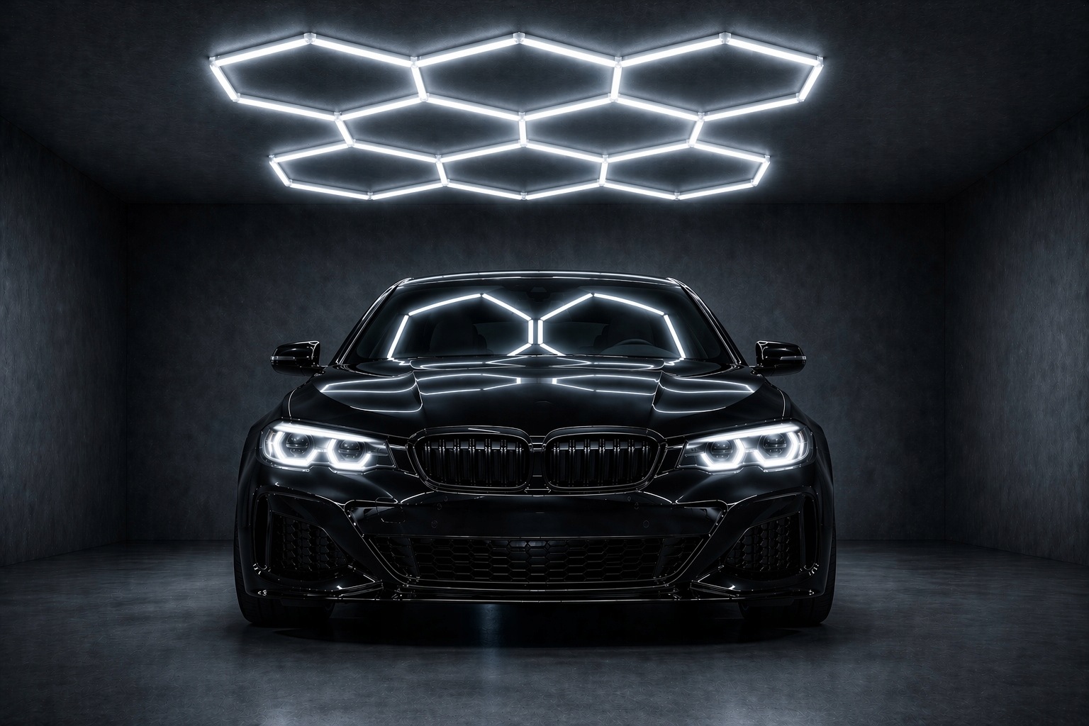 Hexagon Led lampa Osvětlení Garáž Dílna Dům 6500K 280W 33600LM Silná