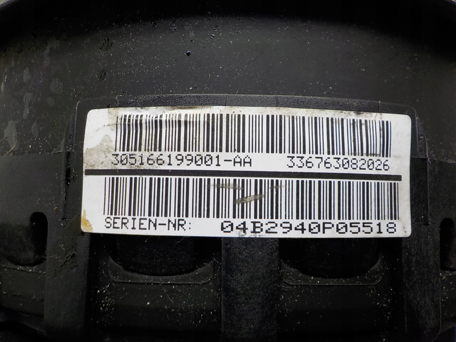 BMW 1 (E87) Airbag Deckel AIR BAG 305166199001-AA