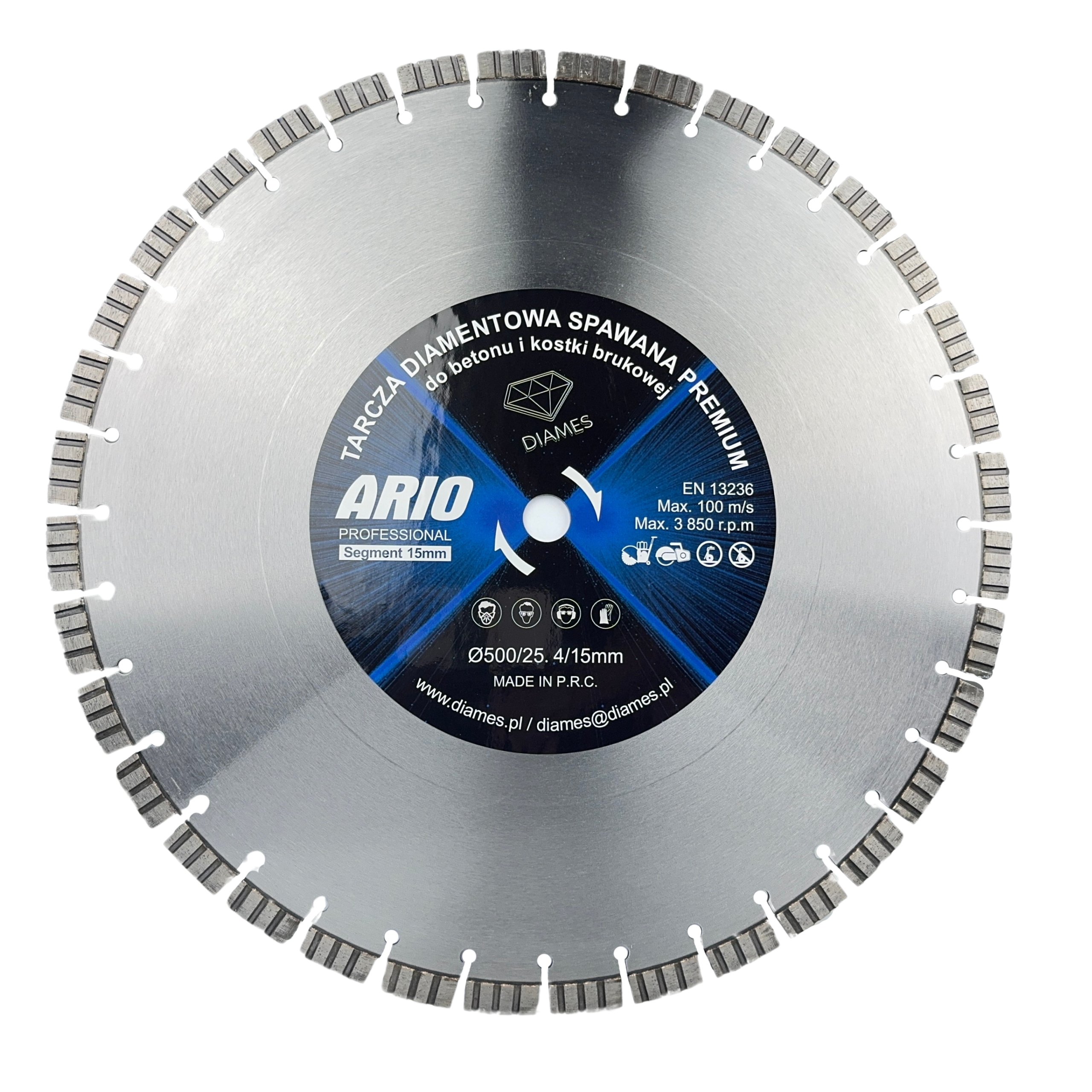 Diamantový Kotouč Diames Ario 500 Vyztužený Beton Dlažební Kostka Beton Profi