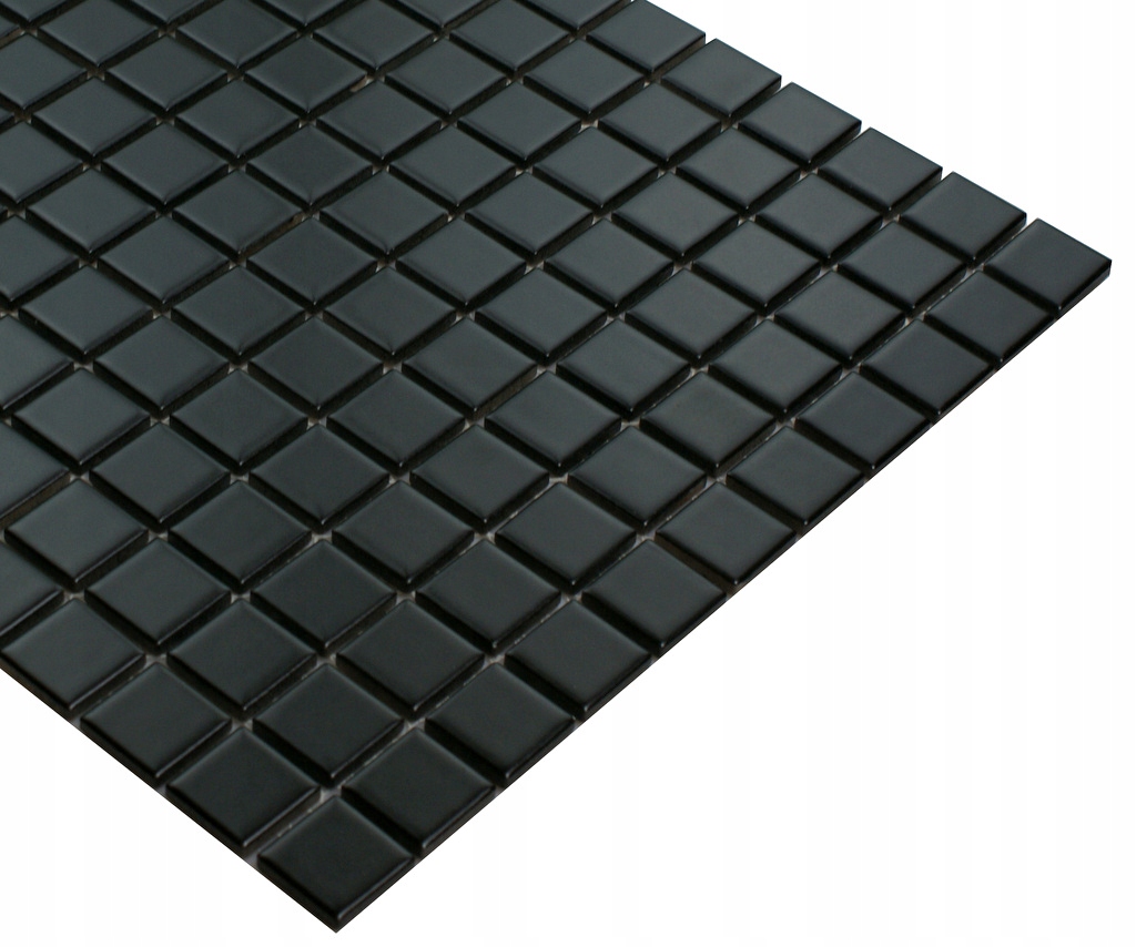 C MOZAIKA ceramiczna czarna, płytka czarna mat Typ mozaika