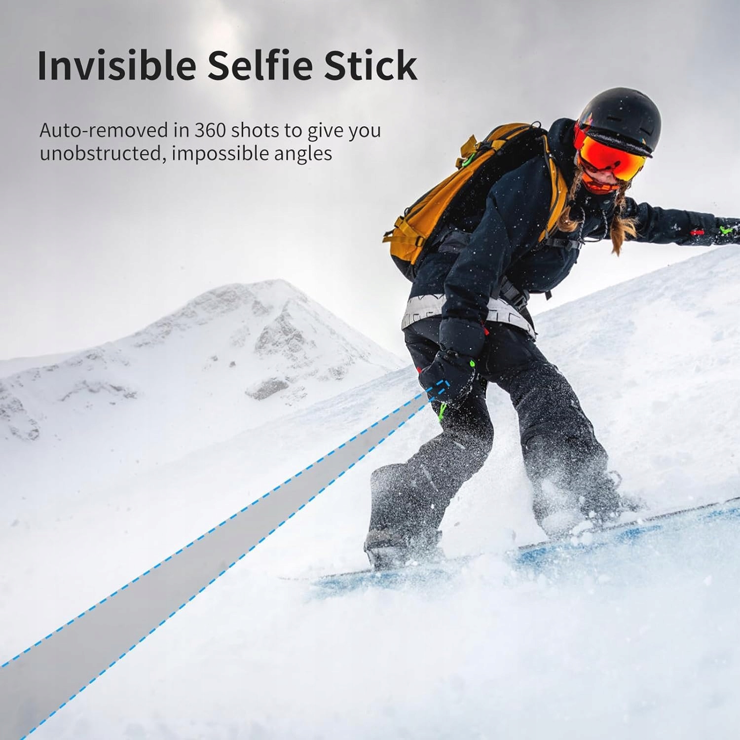 ULANZI Selfie Stick 150cm Monopod Do Insta360 DJI Action Cam TT52 — miniatura 3