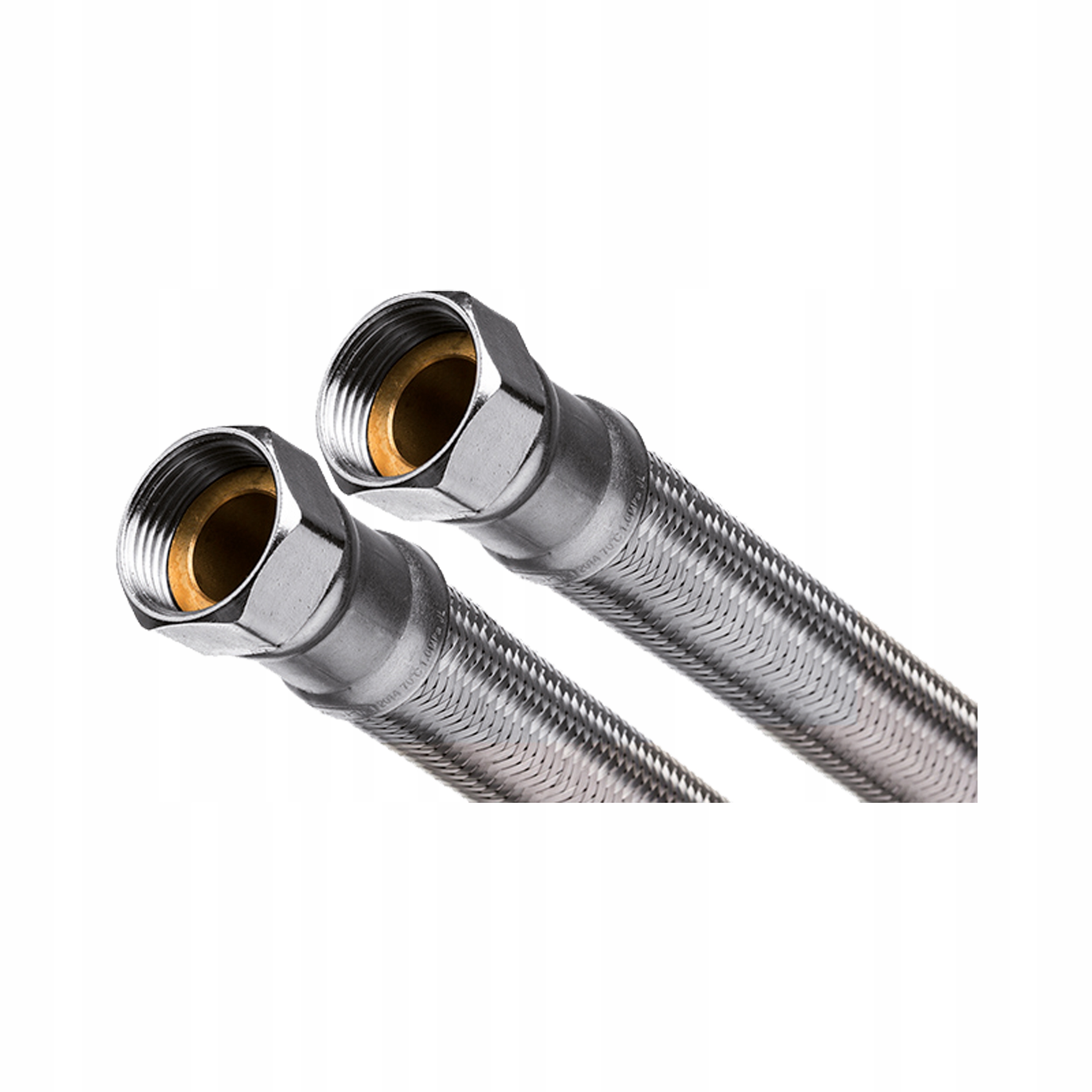 Opletená hadička s průchodem 100 cm Gw 20 mm s Gw-gw, WS-80-100-G