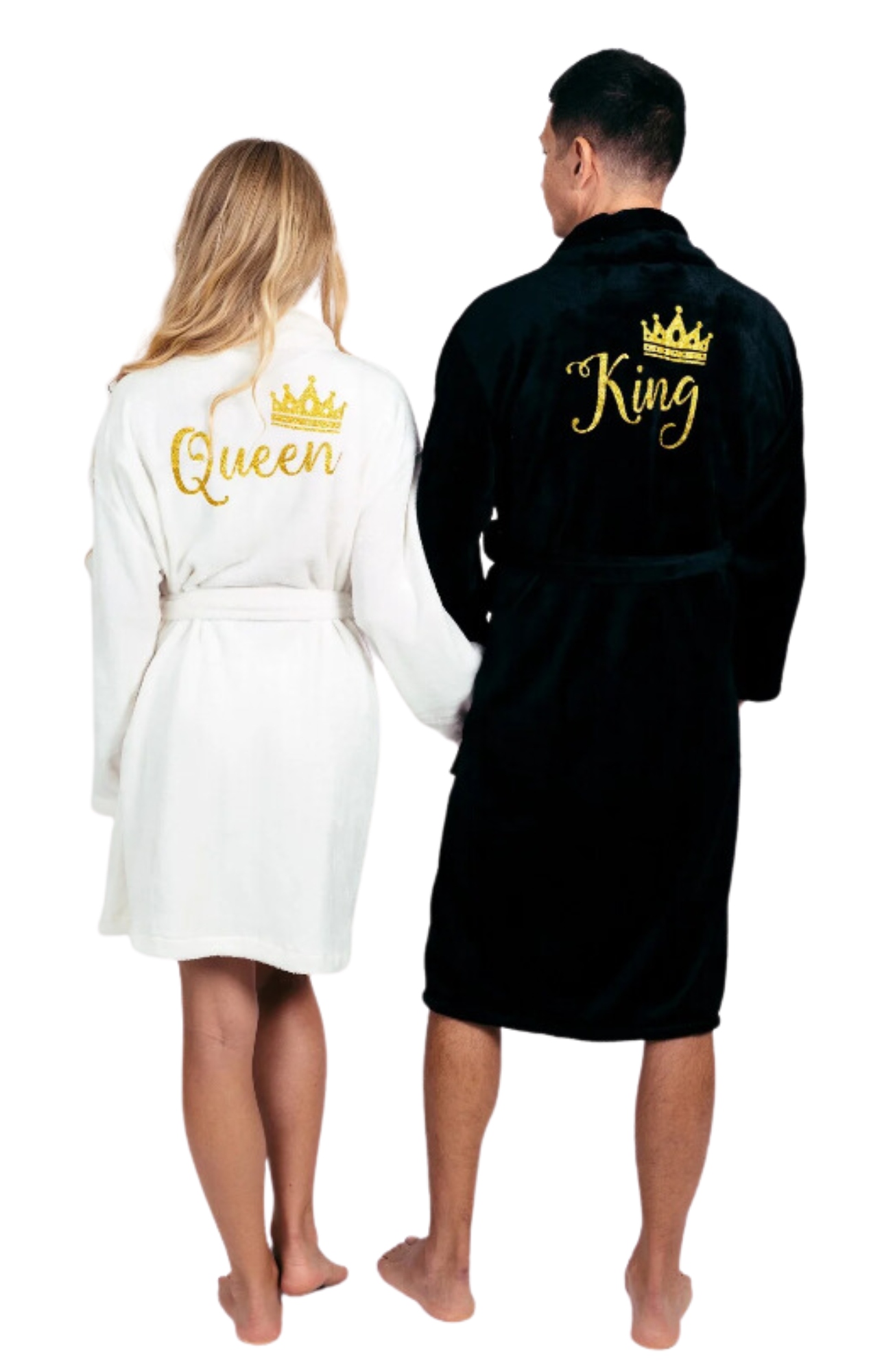 ZESTAW SZLAFROKÓW DLA PARY Z HAFTEM SZLAFROK NA PREZENT WALENTYNKI