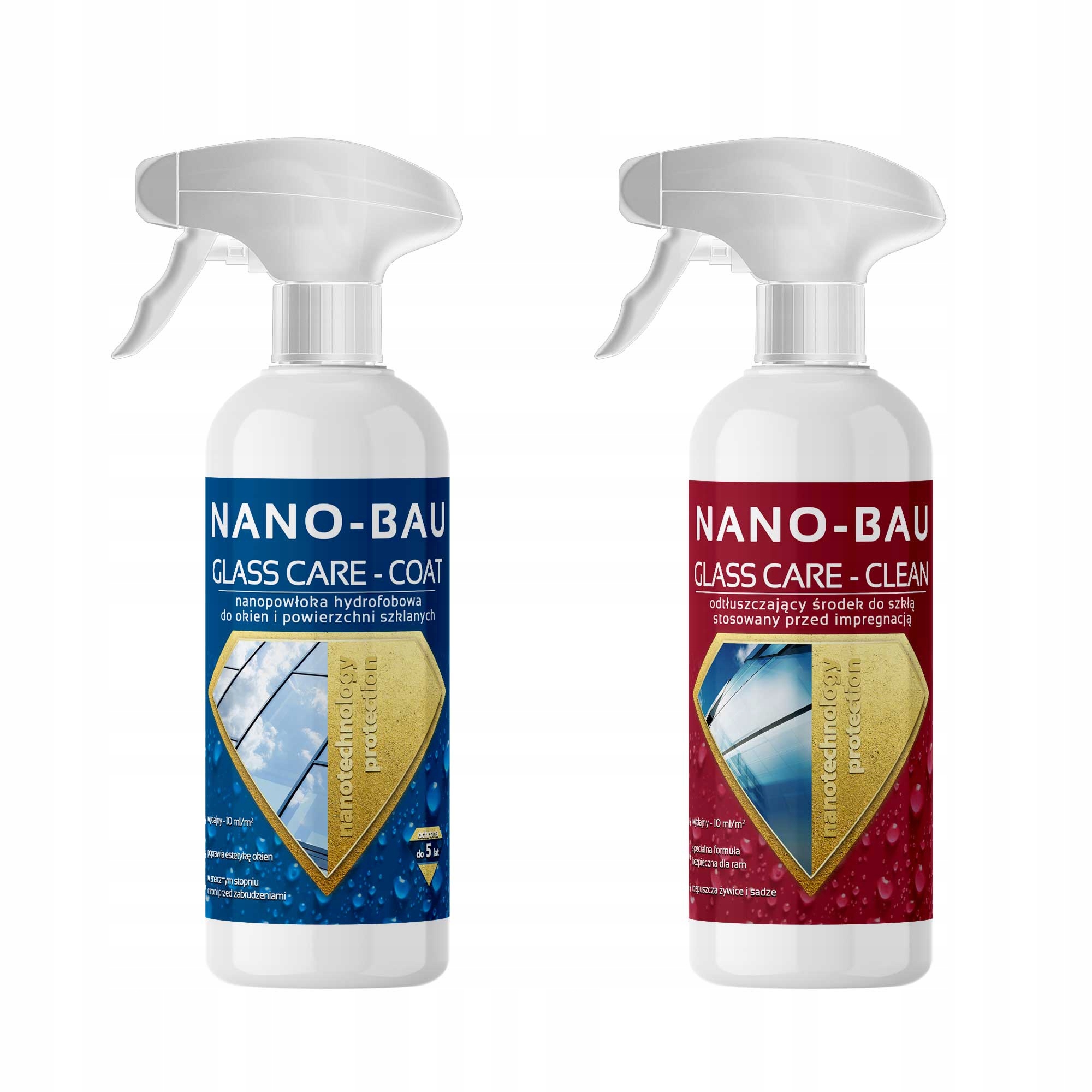 Sada pro skleněné povrchy Nano-bau 250 ml