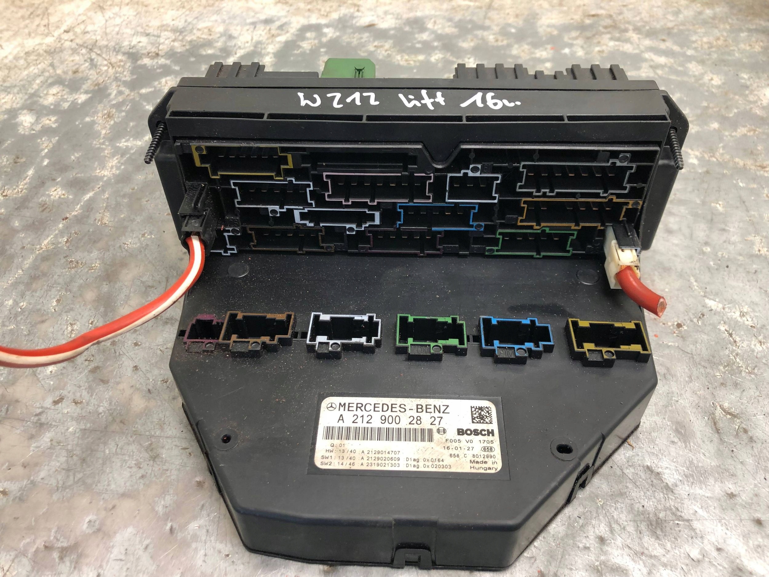 module control unit SAM MERCEDES W212 KOMBI LIFT A2129002827