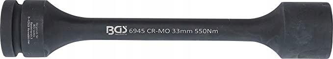 Nasadka 1" udarowa 33 mm 6-kątna długa 550 Nm