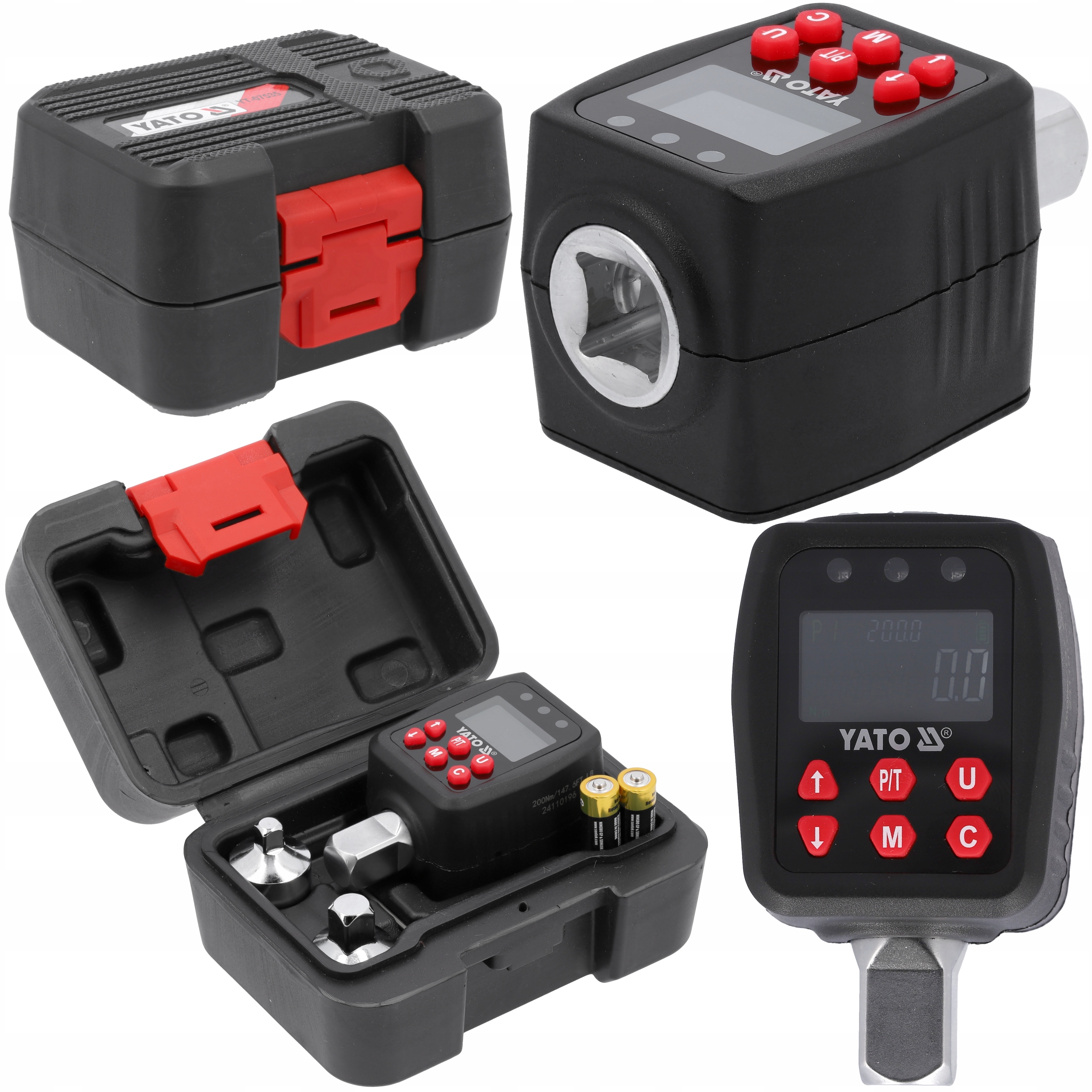 Yato Adapter Dynamometryczny Elektroniczny LCD 1/2" 10-200 Nm