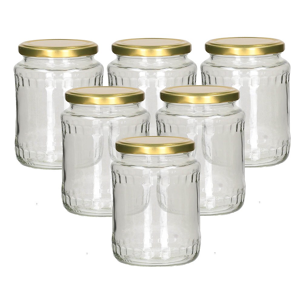 

Słoik Na Przetwory szklany twist Gold 0,7 l 6 szt.