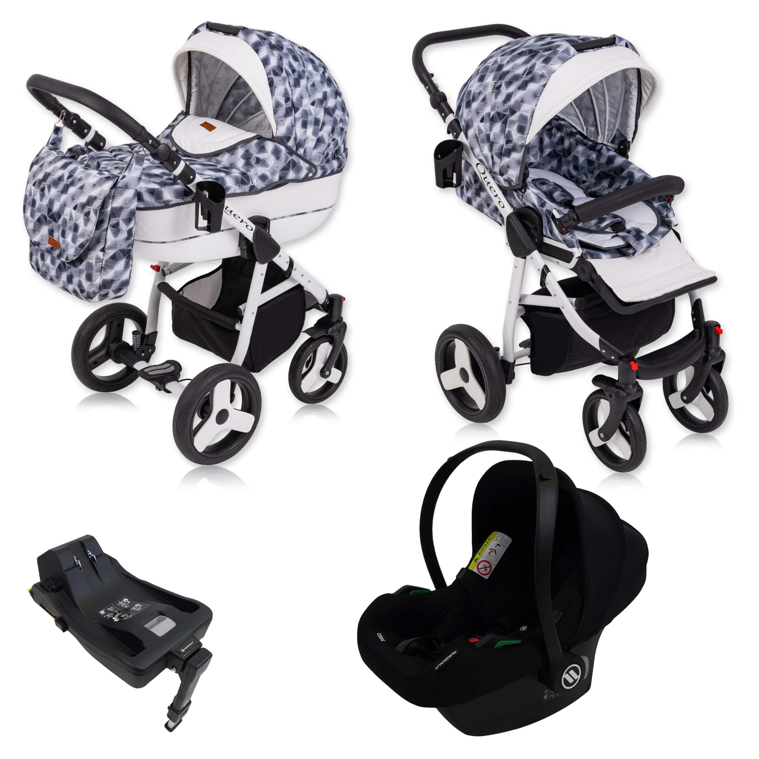 Quero Alu Eco Wózek Dziecięcy 4W1+ISOFIX13KG Karex
