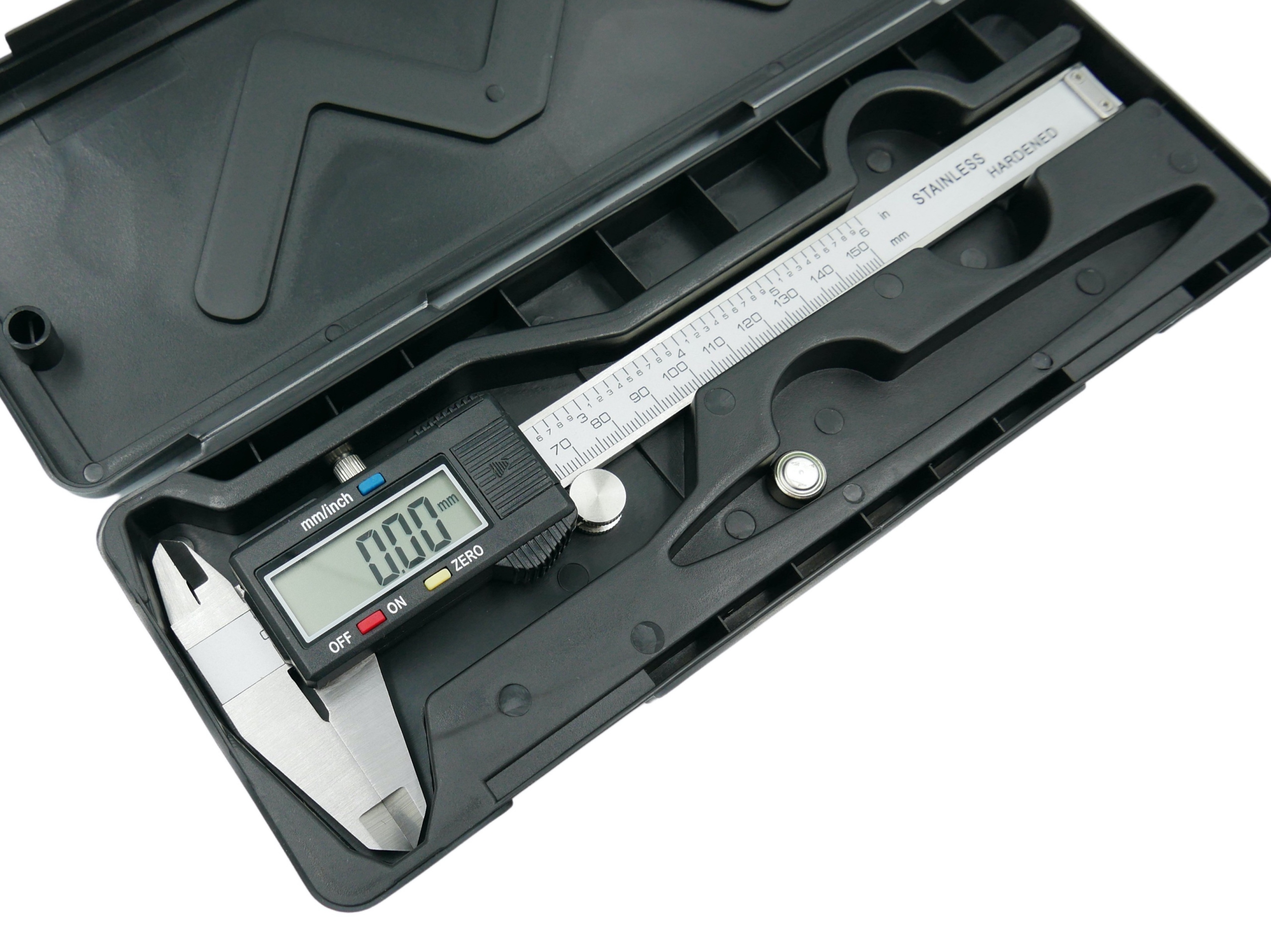 SUWMIARKA ELEKTRONICZNA CYFROWA L 150 mm METALOWA EAN (GTIN) 5904209880805