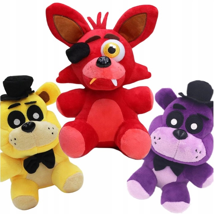 FNAF maskotka FIVE NIGHTS AT FREDDY'S pluszak LEFTY ROCKSTAR FREDDY fazbear Marka inna