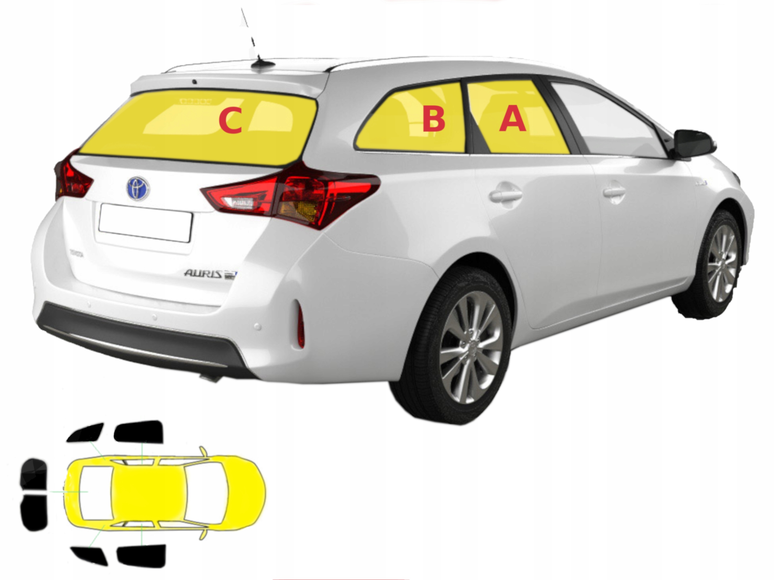 

Zasłonki przeciwsłoneczne Toyota Auris II kombi
