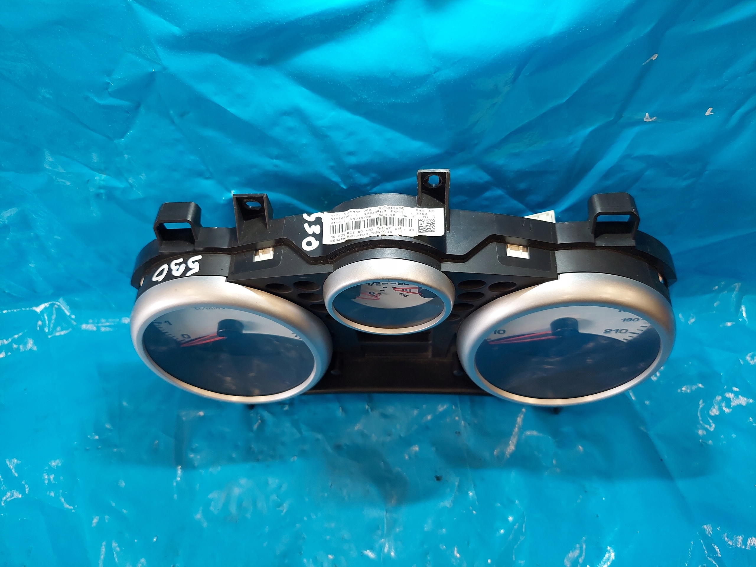 dials clock PEUGEOT 207 2009 R 1.4 B A2C53065547
