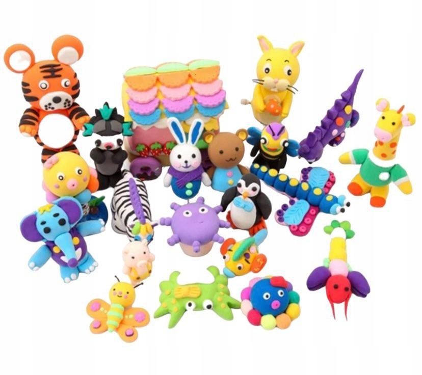 PLASTELINA POLIMEROWA GLINA SENSO PIANKOWA MAGICZNA MASA ZESTAW 36 SZT Liczba kolorów 36