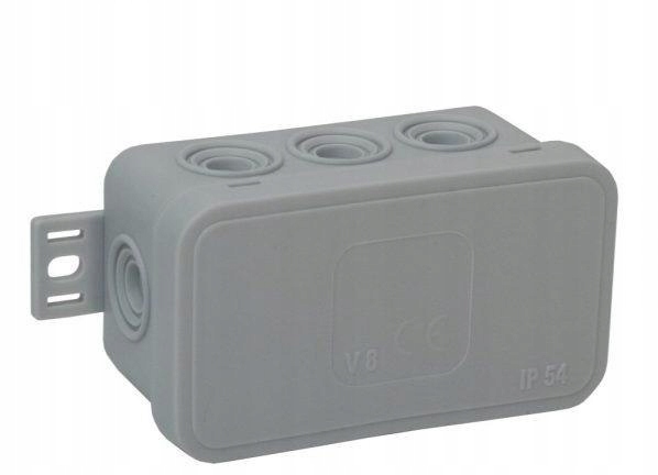 

Puszka natynkowa pusta 8 wlotów Viplast V8 klik Sz