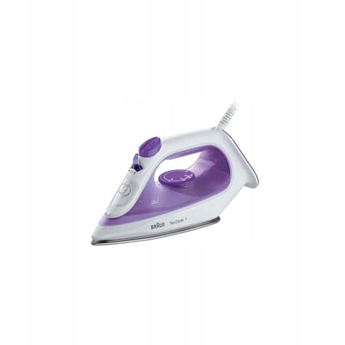 BRAUN TexStyle 1 Żelazko Parowe SuperCeramic 2000W 220ml Białe Fioletowe — miniatura 2