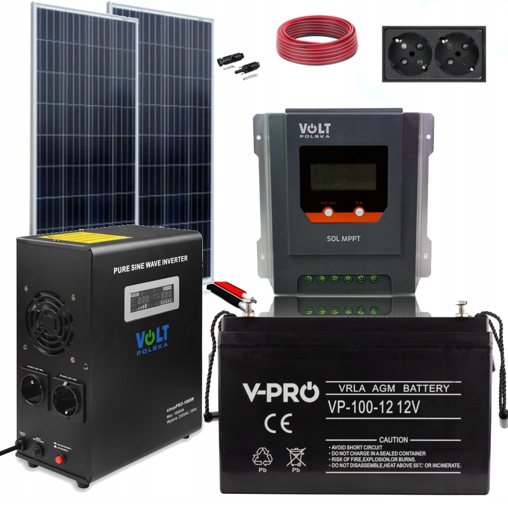 ZS360W2000U - Фотоэлектрический комплект UPS 20A MPPT 1000W sinus