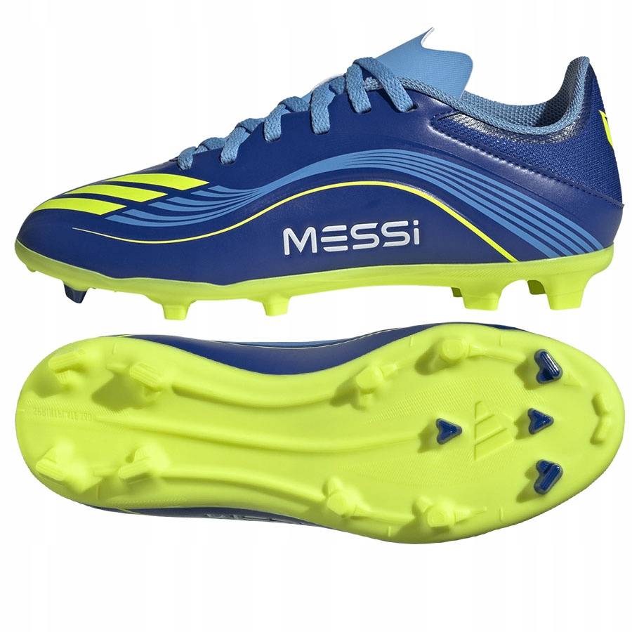 Adidas F50 Messi League Fg/mg (38 2/3) Boty Lanky Unisex Jr Modrá