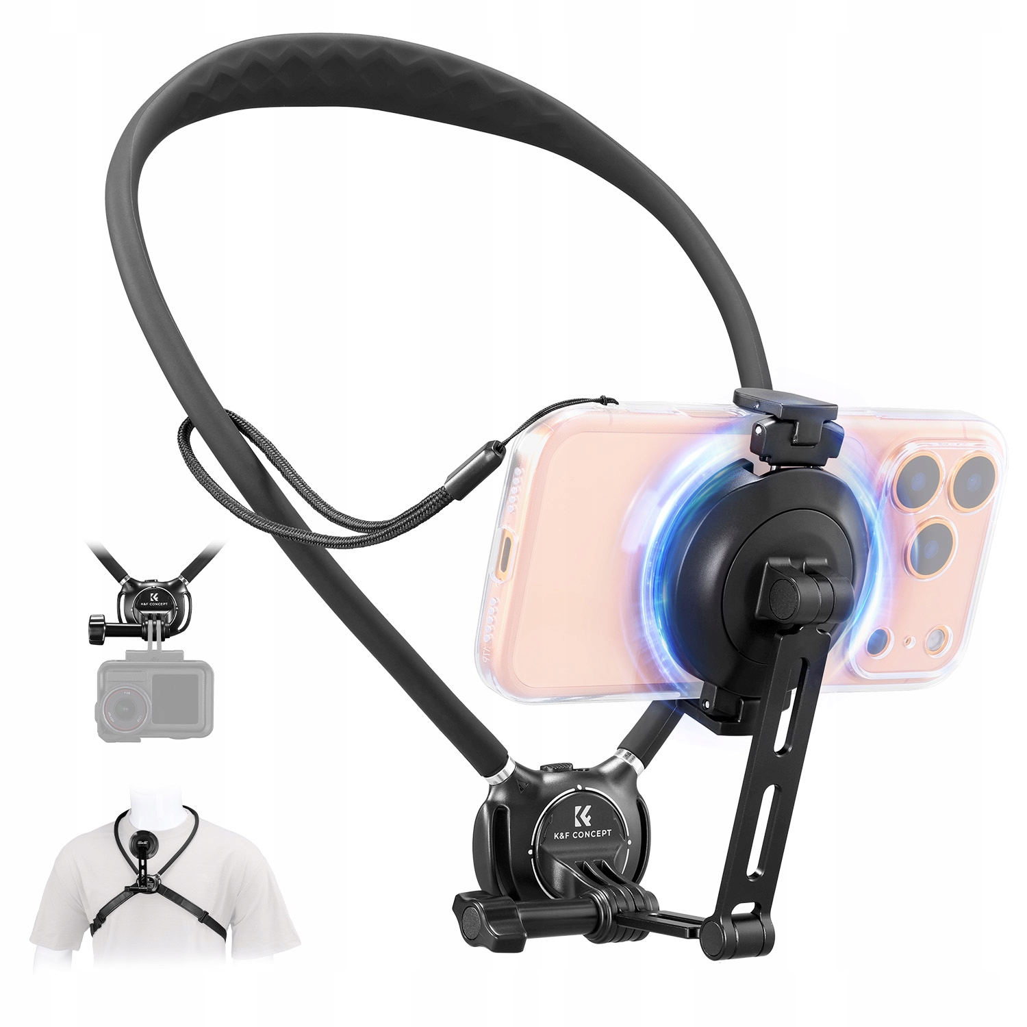 Držák na krk Pov Magnet MagSafe pro iPhone GoPro