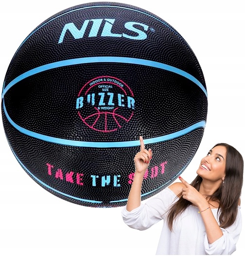 Piłka Koszowa Do Gry W Kosza Koszykówkę Rekreacyjna Rozmiar 5 Nils Buzzer