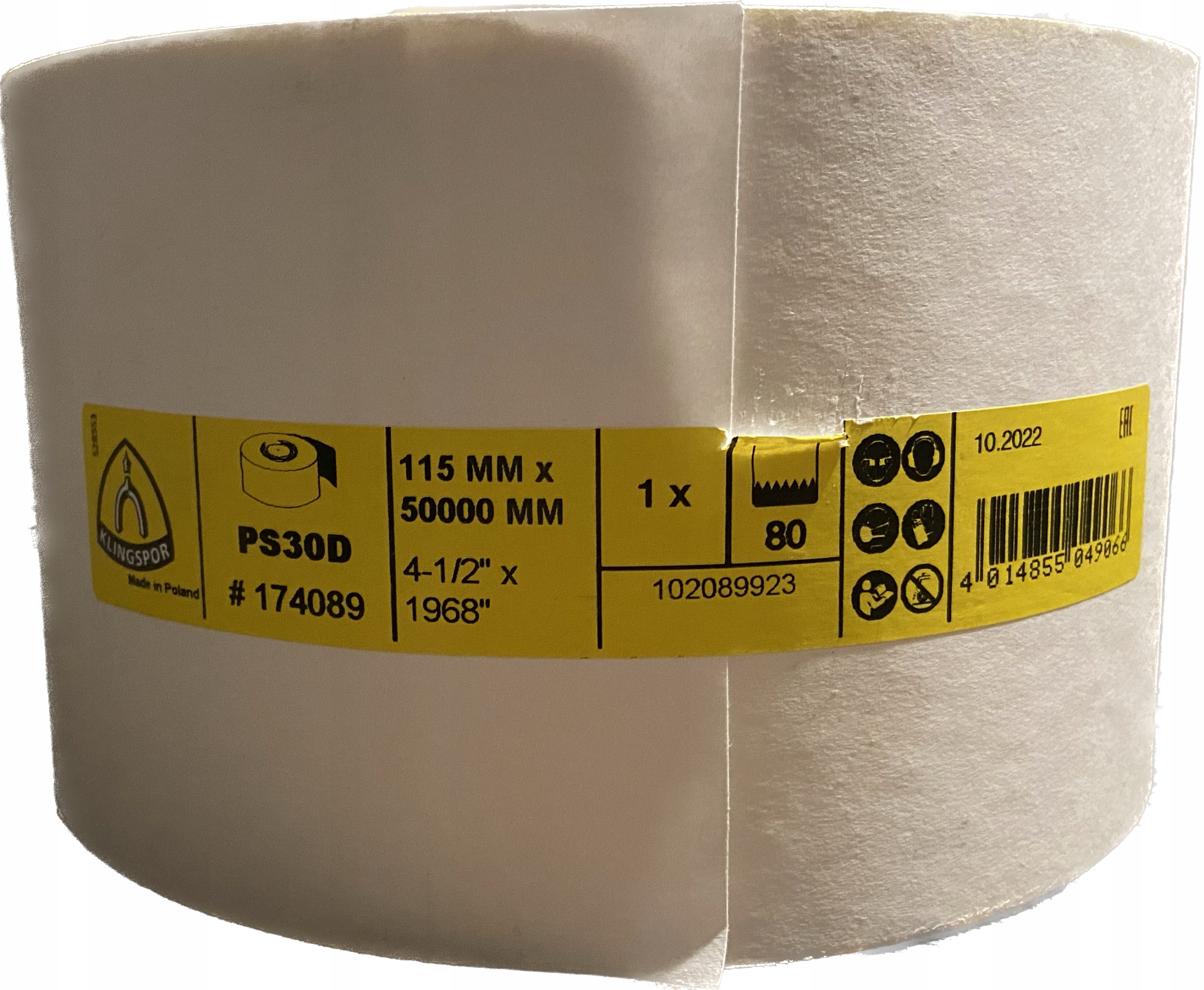 PAPIER ŚCIERNY ROLKA 115 MM X 50 M PS30D GR. 80