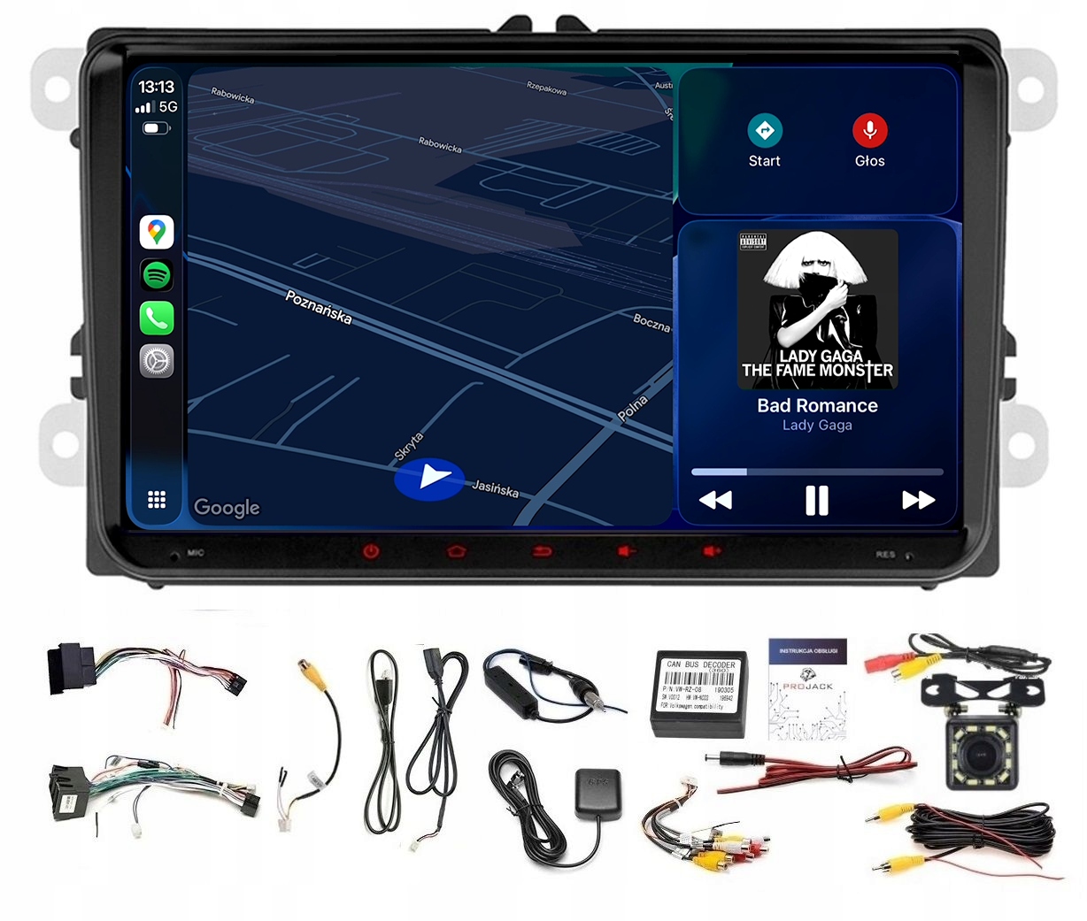 Rádio Navigácia Gps Android Vw Tiguan 2007-2017 Usb Wifi Carplay 2 Gb 64 Gb