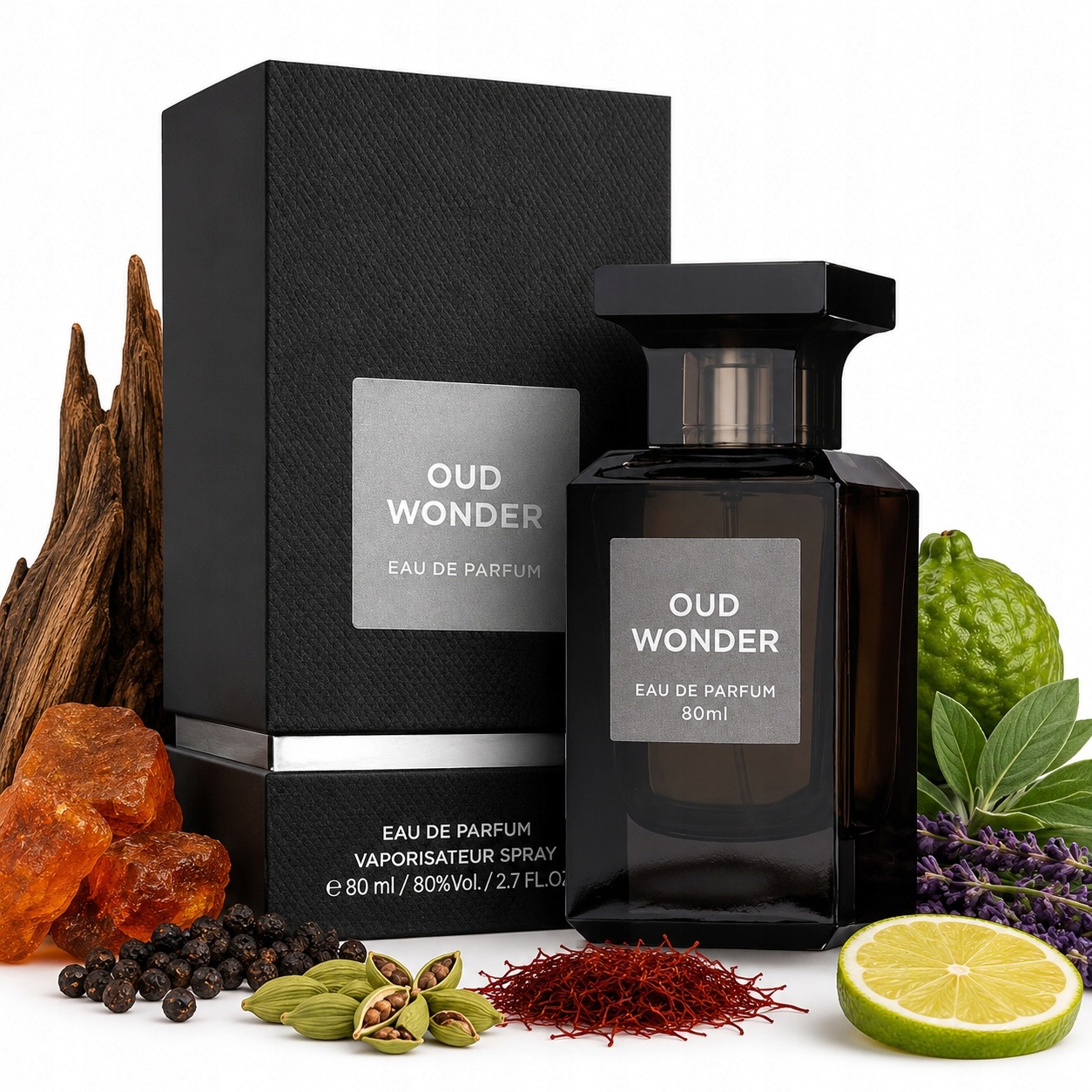 Oryginalne Perfumy Arabskie Fragrance World Oud Wonder 80ml+GRATIS