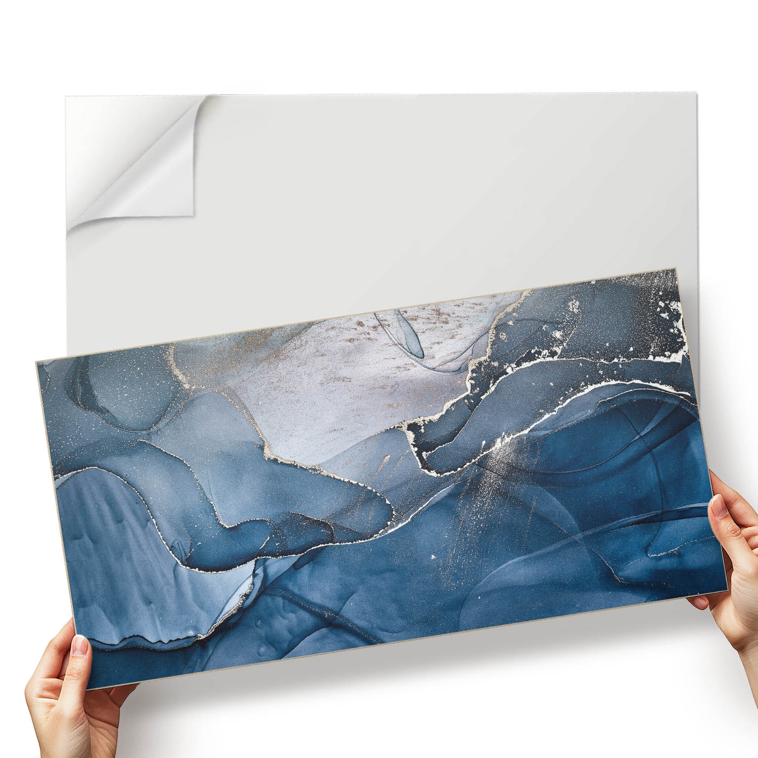 Sada vinylových dlaždic Kreativní vlny v abstraktním stylu 6x60x30 cm