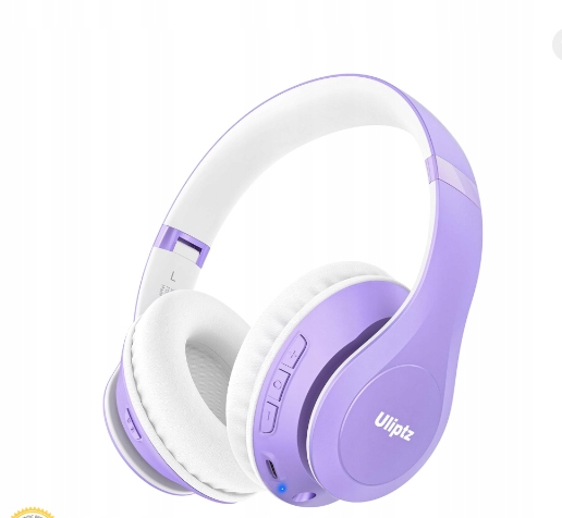 Bezdrátová sluchátka Bluetooth Uliptz Fialová