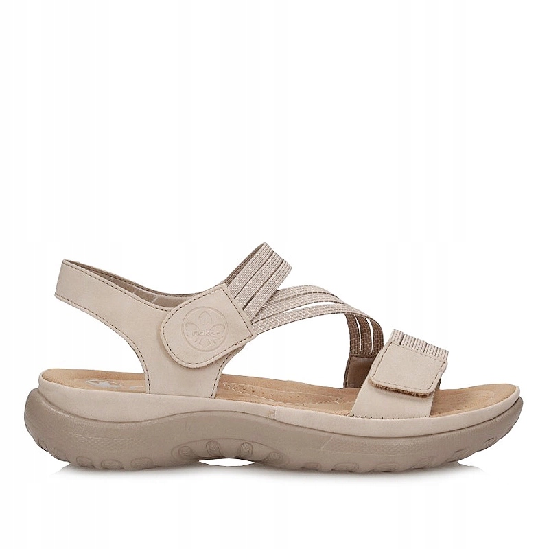 Pohodlné dámské sandály na suchý zip Rieker 64870-62