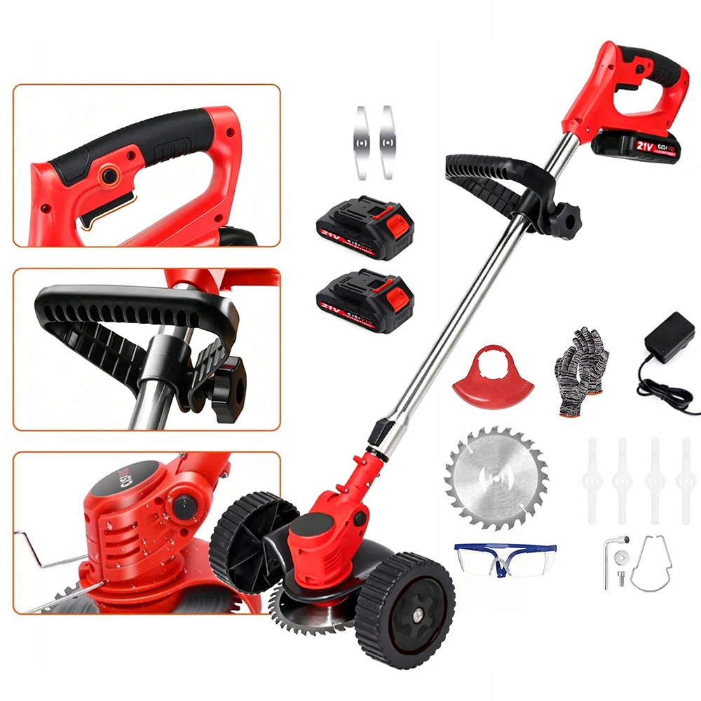 Akumulátorové Nůžky Na Trávu Elektrické Nůžky 2x Baterie