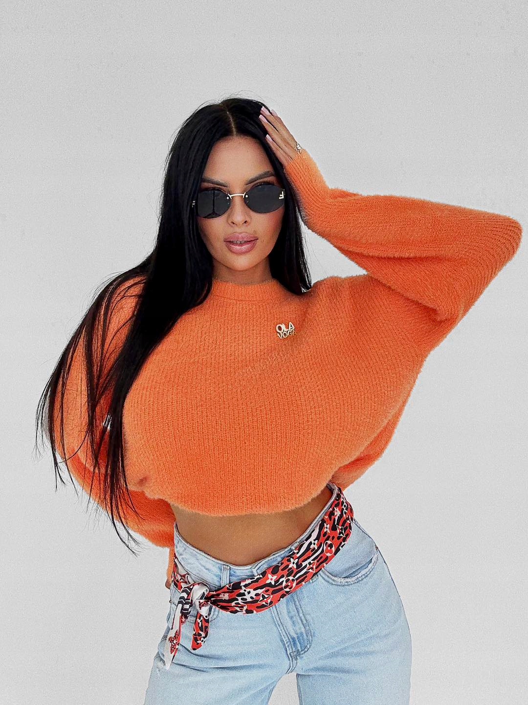 O LA VOGA SWETER AURAMISU ORANGE S Marka OlaVoga