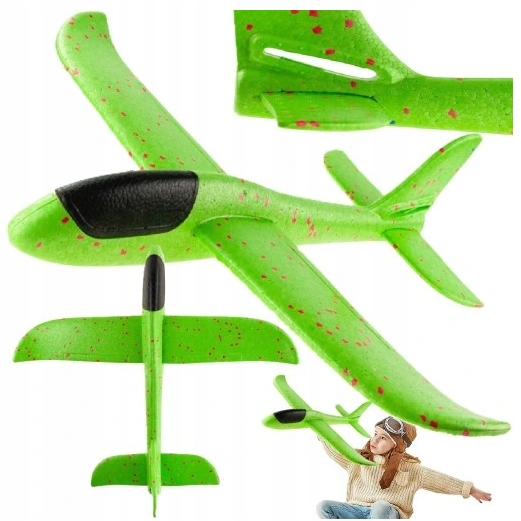 DUŻY SAMOLOT STYROPIANOWY SZYBOWIEC 38CM ZABAWKA RZUTKA ZE STYROPIANU LEKKI Kod producenta MK192Z