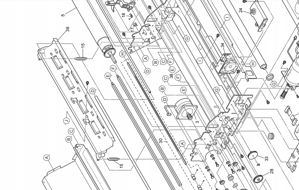 Prowadnica OKI 395 3410 Single Slip Guide