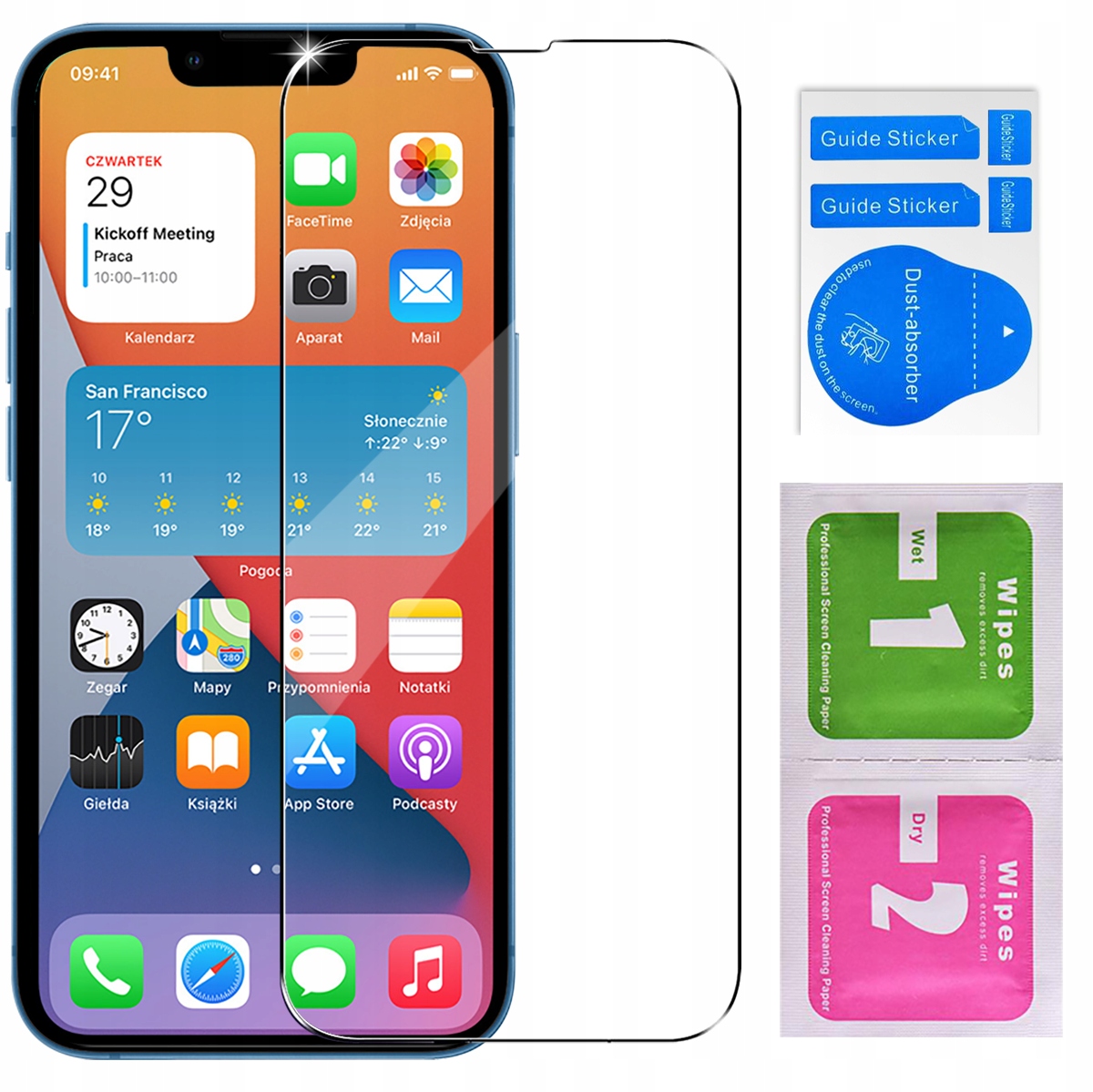 

Szkło Hartowane 9H Szybka do iPhone 13