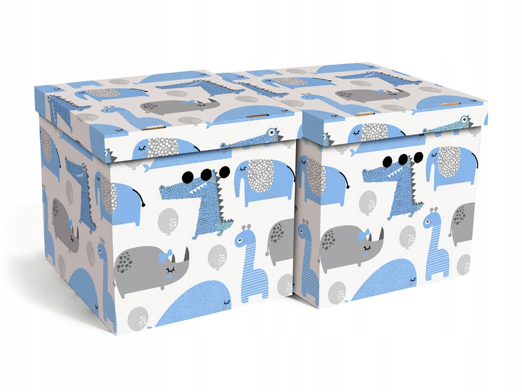 

Pudełka Na Zabawki Ubrania Cube 2SZT Krokodyl Nieb