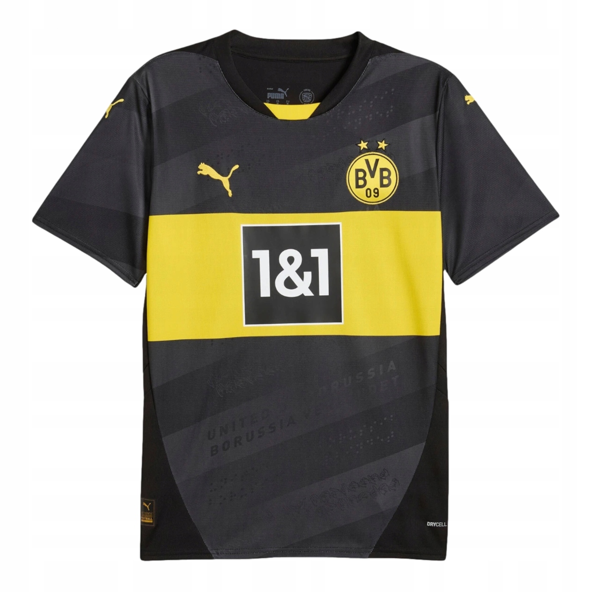 Pánské Tričko Puma 77495602 Bvb Away Jersey Replica Černá XL