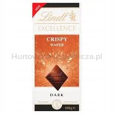 Levně Lindt Čokoláda Excellence Crispy Wafer 100 G