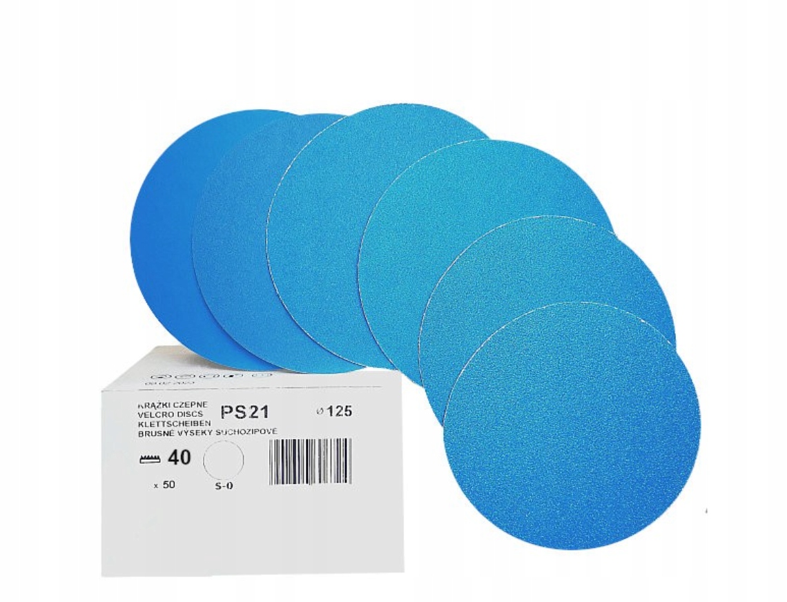 Krążek ścierny 125mm PS21 gr 60 papier ścierny na rzep Klingspor (237780)